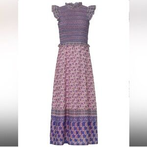 New! Sea New York Bianca Smocked Midi
Dress Purple Pink Floral Sz‎ 4 $395